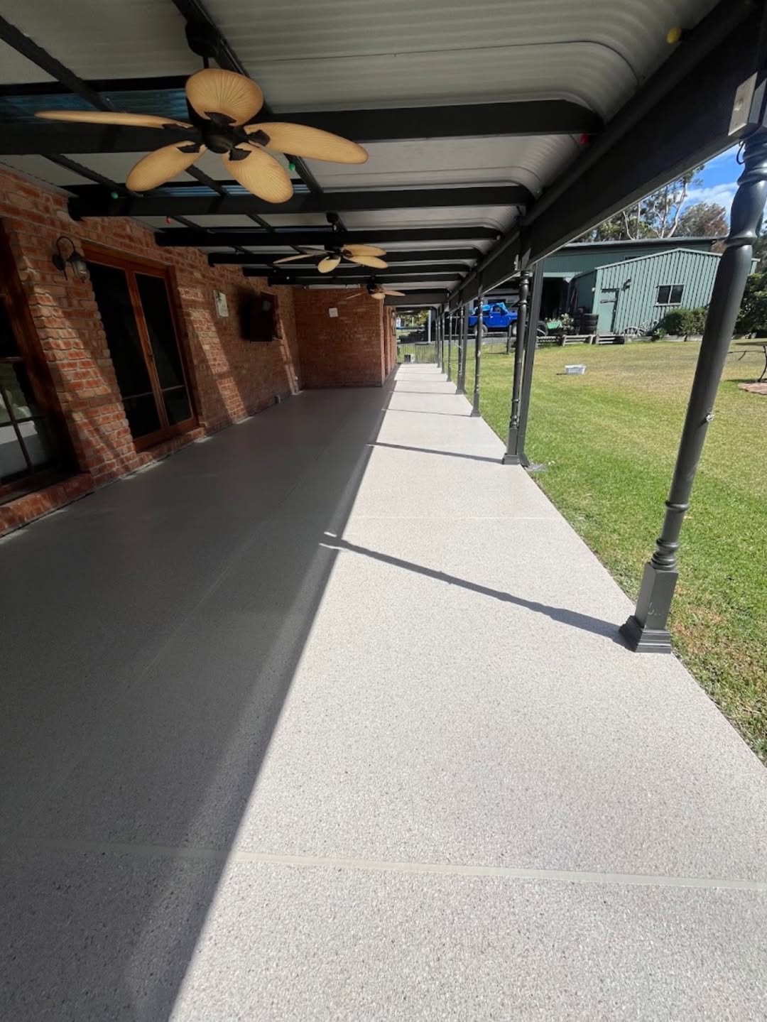 Verandah after coating